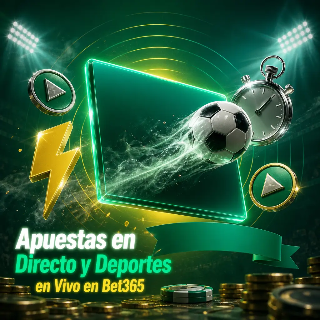 Apuestas en vivo en Bet365: cuotas actualizadas, estadísticas del partido y transmisión en directo de fútbol, tenis y básquet.