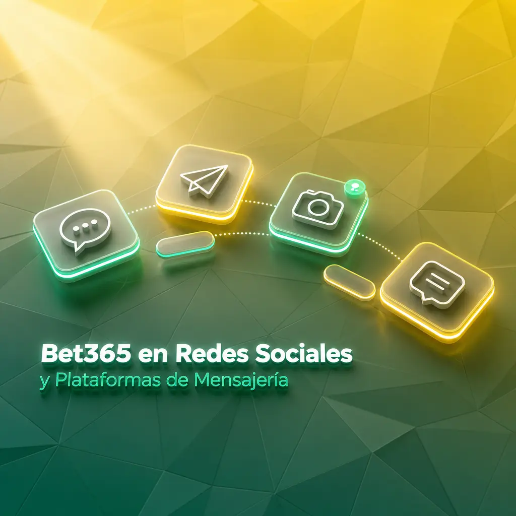 Bet365 en redes sociales: X, Facebook e Instagram para cuotas y promociones, sin soporte oficial por WhatsApp o Telegram.