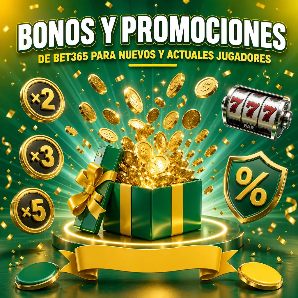 Bonos de Bet365: 100% hasta S/500, giros gratis, recargas semanales, cashback y programa de fidelidad para jugadores.