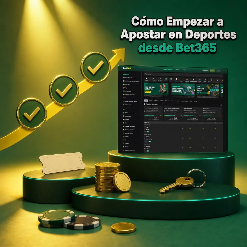 Guía paso a paso para registrarte, verificar tu cuenta y apostar en deportes en Bet365 Perú.