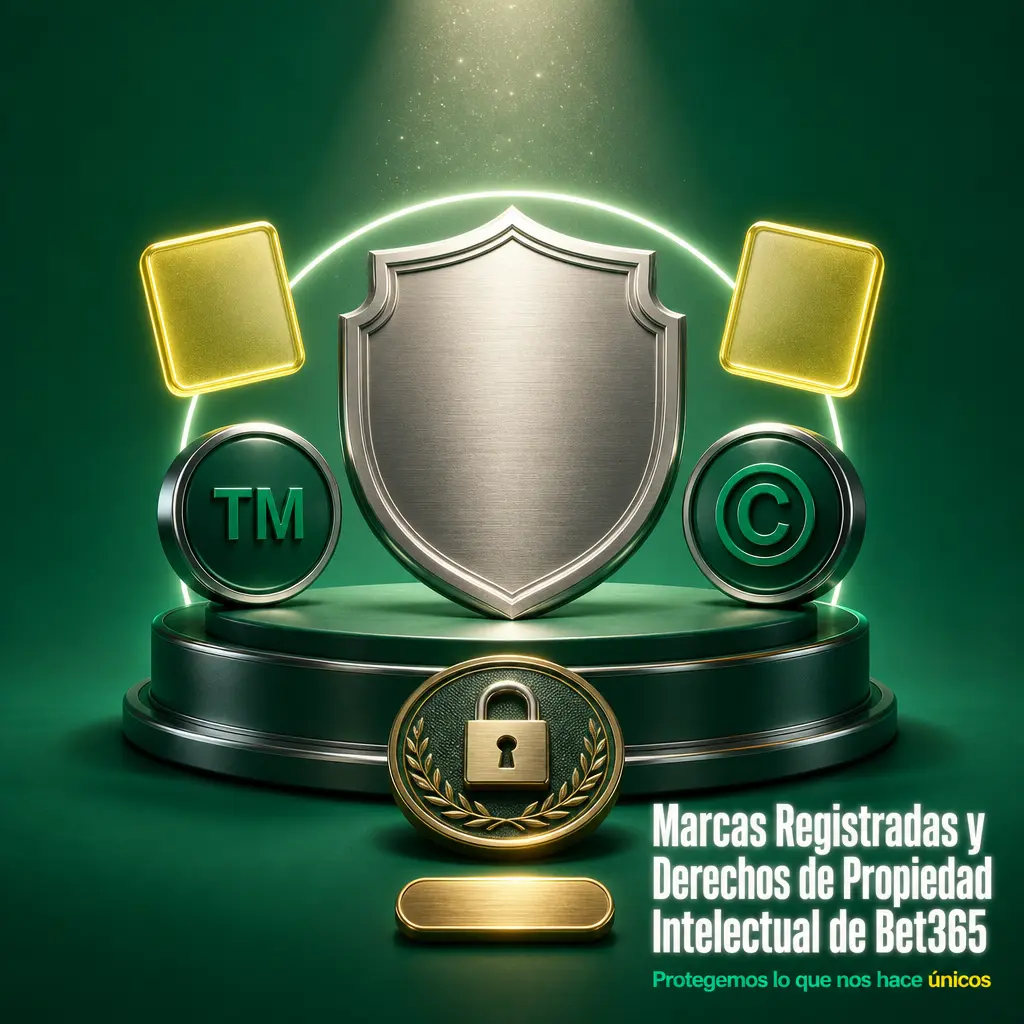 Logotipo y marca registrada de Bet365, protegidos por derechos de propiedad intelectual de Hillside (Shared Services) Limited