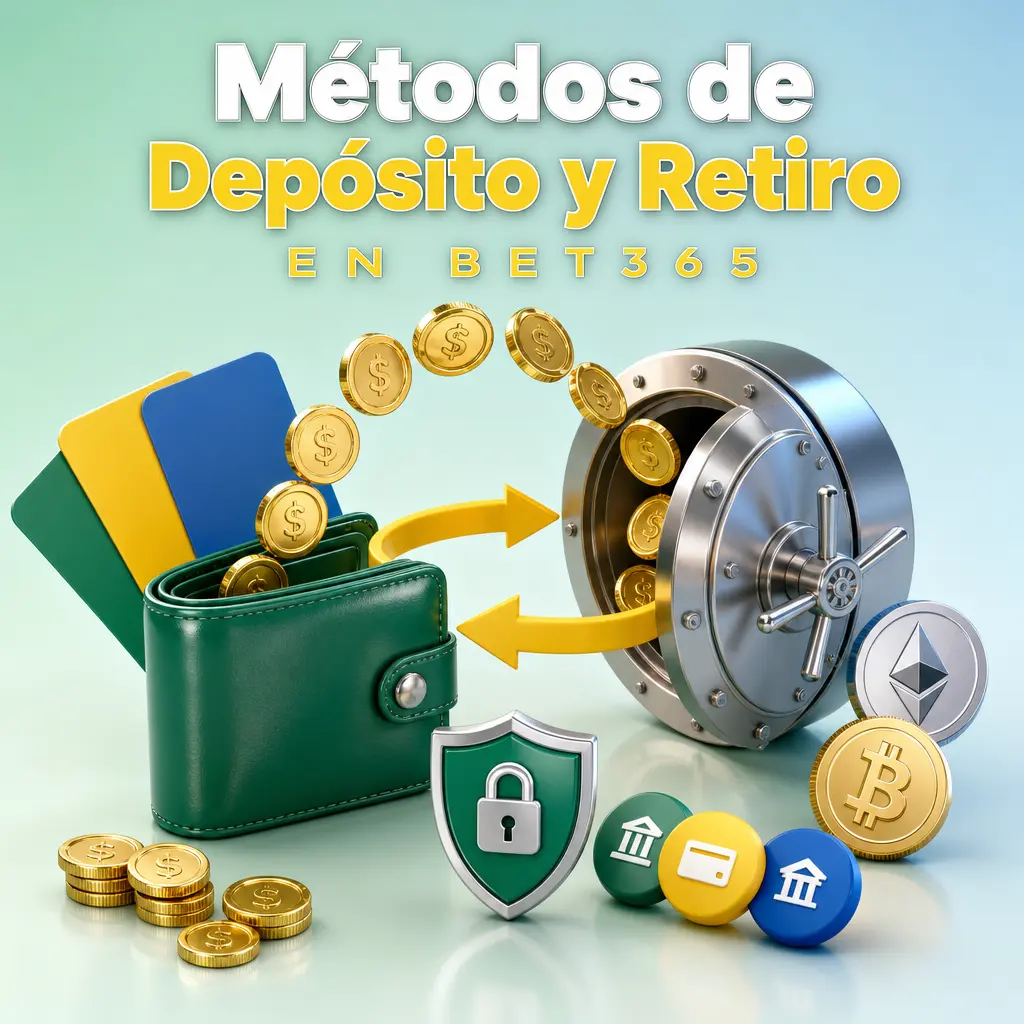 Métodos de depósito y retiro en Bet365: Visa, Mastercard, Yape, PagoEfectivo y PaysafeCard disponibles en Perú.