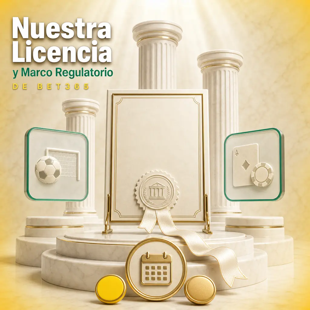 Licencia de Gibraltar RGL No. 038 y 039 de Bet365, regulada en Perú bajo la Ley No. 31557 y supervisada por MINCETUR