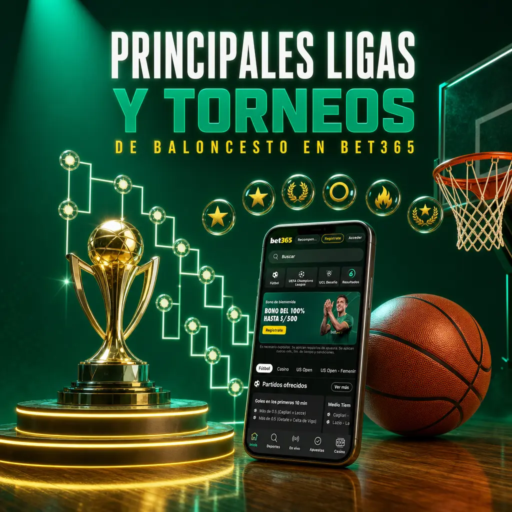 Cuotas de baloncesto en Bet365 para NBA, EuroLeague, Copa Mundial FIBA y ligas sudamericanas en la temporada 2026