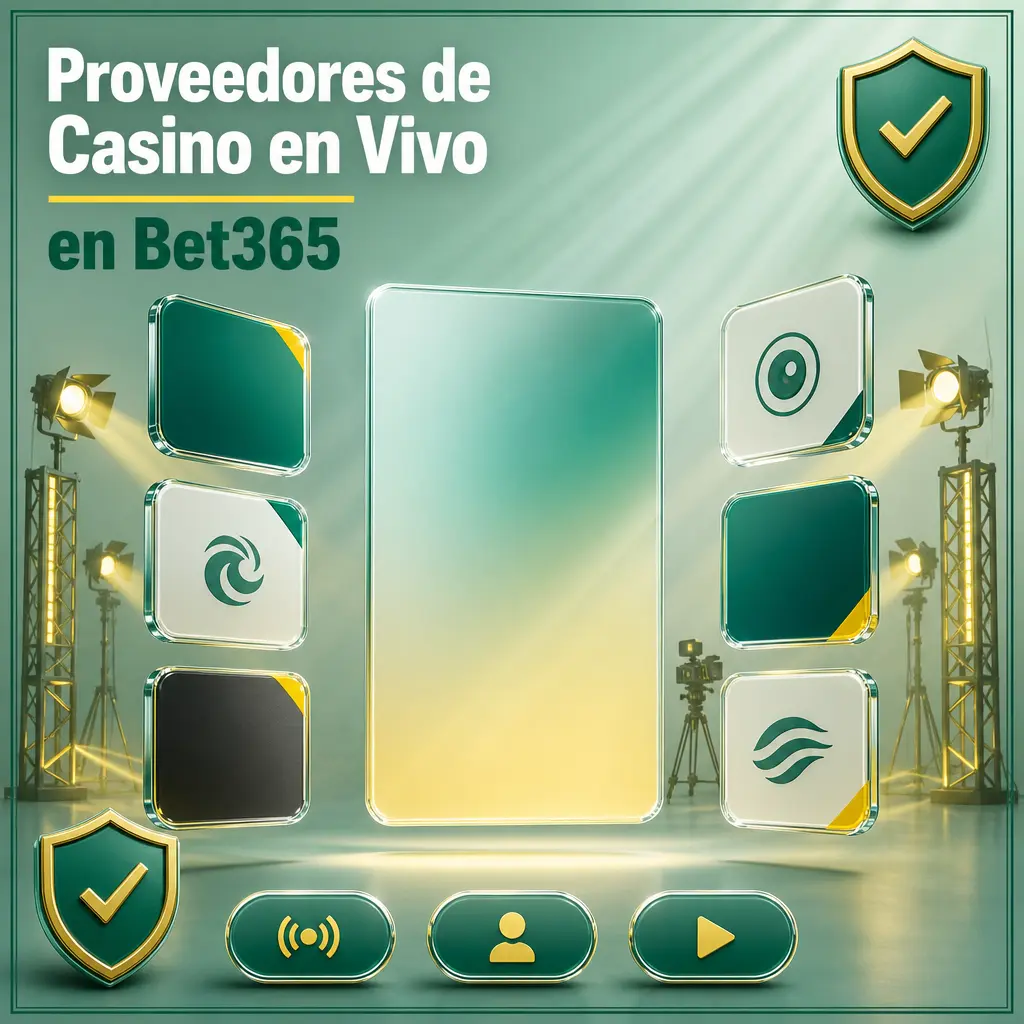 Proveedores de casino en vivo en Bet365: Bet365 Studios, Evolution Gaming, Playtech, Pragmatic Play Live y Authentic Gaming.