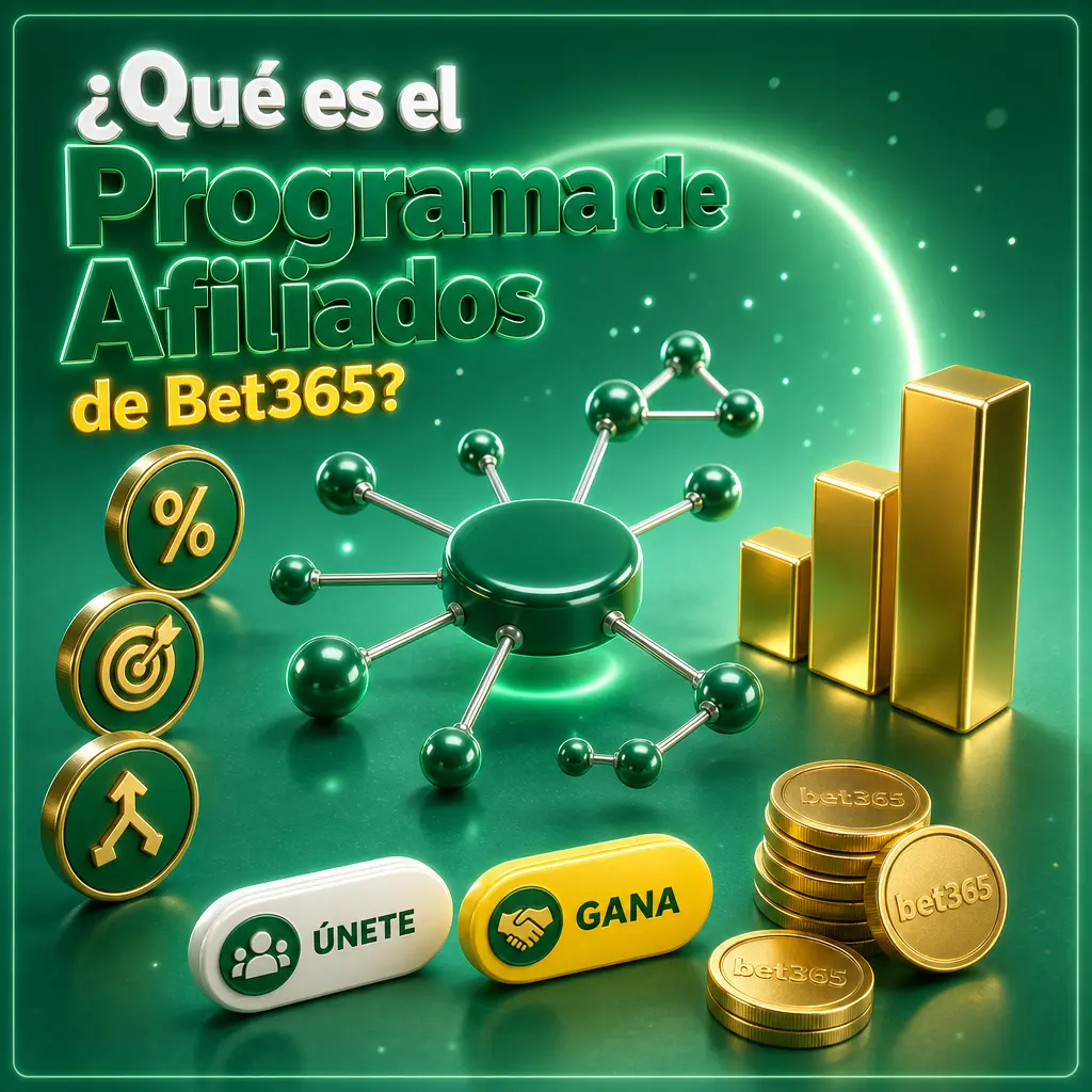 Programa de Afiliados de Bet365: comisiones por revenue share para creadores y sitios web que refieren jugadores a la casa de apuestas.